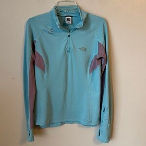 The North Face Flight Series Quarter Zip Pullover Sleeve Pocket ThumbHoles Large